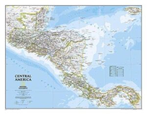 National Geographic Wall Maps: Central America Classic, Tubed