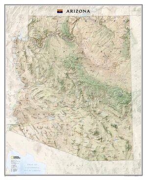 National Geographic Wall Maps: United States - Arizona