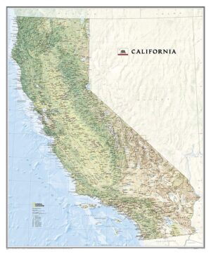 National Geographic Wall Maps: United States - California