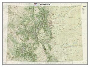 National Geographic Wall Maps: United States - Colorado