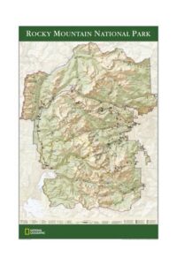 National Geographic Wall Maps: United States - Rocky Mountain National Park Poster