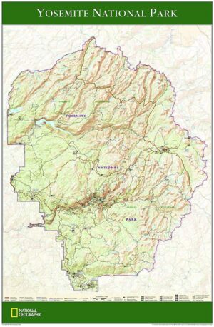 National Geographic Wall Maps: Yosemite National Park Poster