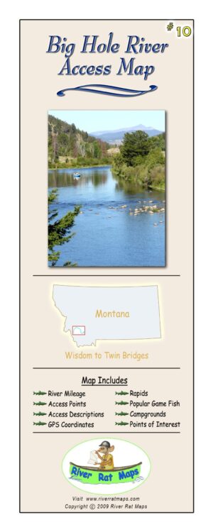 River Rat Maps: Montana Big Hole River Access Map