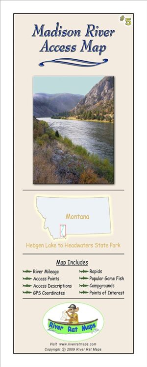 River Rat Maps: Montana Madison River Access Map