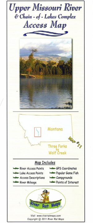 River Rat Maps: Montana Missouri #1 River Access Map