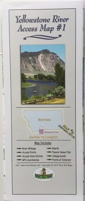 River Rat Maps: Montana Yellowstone #1 River Access Map