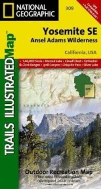 Trails Illustrated Maps: California - Yosemite Se Ansel Adams Reservoir