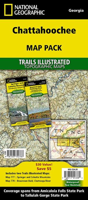 Trails Illustrated Maps: Georgia - Chattahoochee Map Pack Bundle