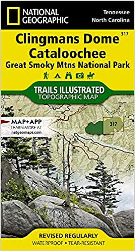 Trails Illustrated Maps: North Carolina - Clingman's Dome - Cataloochee, Great Smoky Mountains National Park