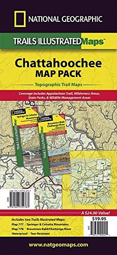 Trails Illustrated Maps: South Carolina - Chattahoochee National Forest Map Pack Bundle
