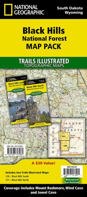 Trails Illustrated Maps: South Dakota - Black Hills National Forest Map Pack Bundle