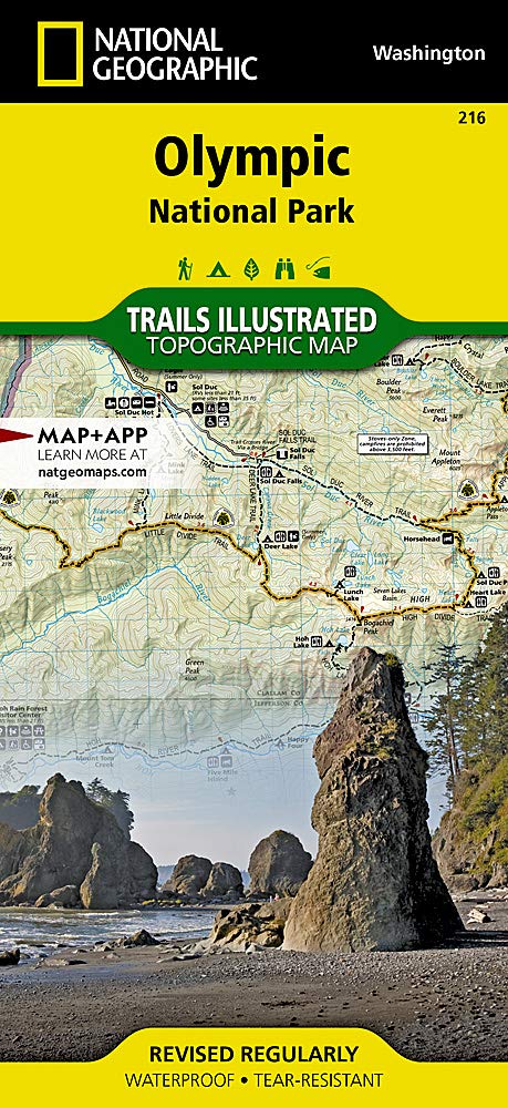 Trails Illustrated Maps: Washington - Olympic National Park