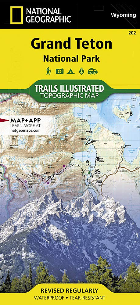 Trails Illustrated Maps: Wyoming - Grand Teton National Park