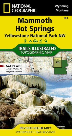 Trails Illustrated Maps: Wyoming - Yellowstone National Park, Mammoth Hot Springs