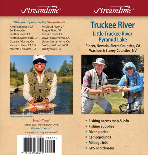 Stream Time - Fishing Access & Accommodations Map: Truckee River, Little Truckee River, Pyramid Lake
